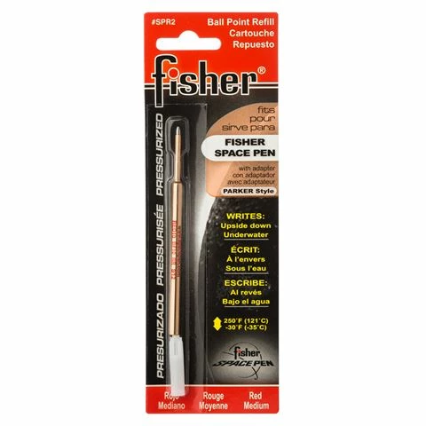 Fisher - Space Pen Medium Ballpoint Refill Red 3 Fisher - Space Pen Medium Ballpoint Refill Red