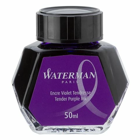 Waterman - Ink Bottle 50ml Tender Purple 3 Waterman - Ink Bottle 50ml Tender Purple