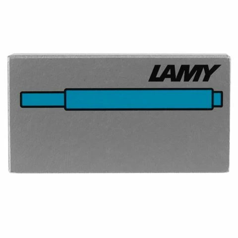Lamy - T10 Ink Cartridge Turquoise Set 5pce 3 Lamy - T10 Ink Cartridge Turquoise Set 5pce
