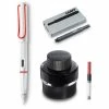Lamy - Safari White & Red Fountain Pen Gift Set 4pce 1 Lamy - Safari White & Red Fountain Pen Gift Set 4pce -Pens and Writing shop 161007 Large