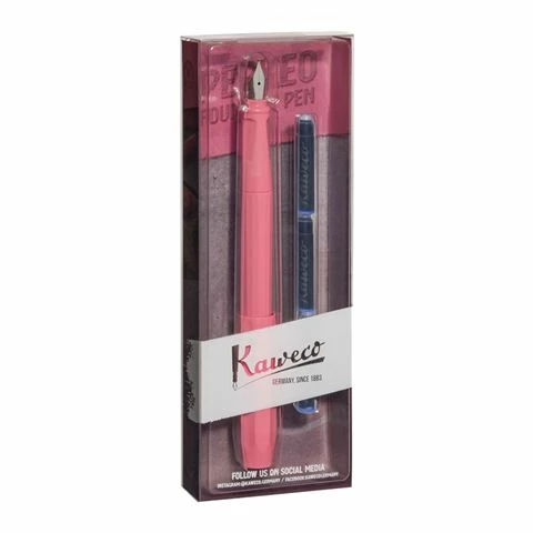Kaweco - Perkeo Fountain Pen Pack Peony Blossom Med Nib 3 Kaweco - Perkeo Fountain Pen Pack Peony Blossom Med Nib