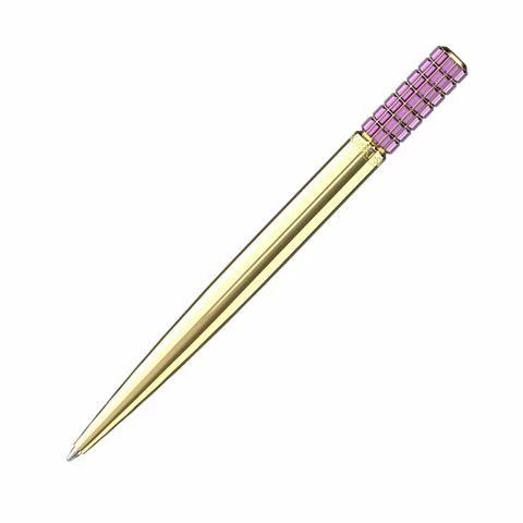 Swarovski Crystal Swarovski - Lucent Ballpoint Pen Crystal W/Gold Tone Plating 3 Swarovski Crystal Swarovski - Lucent Ballpoint Pen Crystal W/Gold Tone Plating