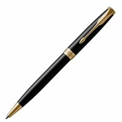Parker - Sonnet Black Lacquer W/Gold Trim Ballpoint Pen