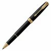 Parker - Sonnet Black Lacquer W/Gold Trim Rollerball Pen 1 Parker - Sonnet Black Lacquer W/Gold Trim Rollerball Pen -Pens and Writing shop 177583 Large