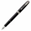 Parker - Sonnet Black Lacquer W/Palladium Fountain Pen Med -Pens and Writing shop 177585 Large