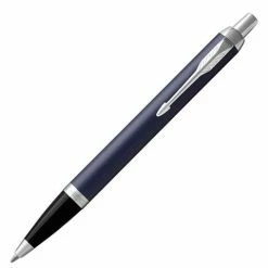 Parker - IM Matte Blue Lacquer W/Chrome Trim Ballpoint Pen