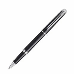 Waterman - Hémisphère Black Chrome Trim Rollerball Pen