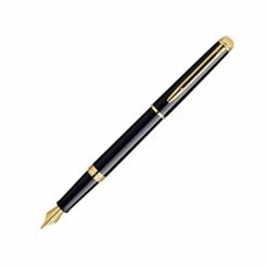 Waterman - Hemisphere Black W/23k Gold Trim Fountain Pen