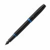 Parker - IM Marine Blue Ring Black Fountain Pen -Pens and Writing shop 189897 Large
