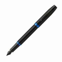 Parker - IM Marine Blue Ring Black Fountain Pen