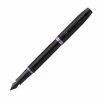 Parker - IM Amethyst Purple Ring Black Fountain Pen