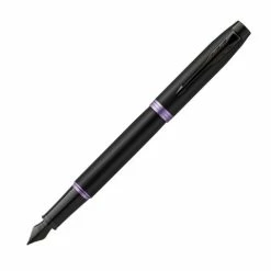 Parker - IM Amethyst Purple Ring Black Fountain Pen