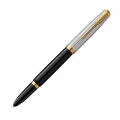 Parker - 51 Premium Fountain Pen W/Gold Trim Black Med