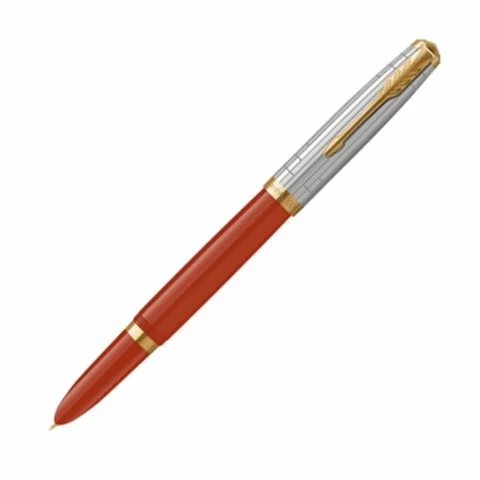 Parker - 51 Premium Fountain Pen W/Gold Trim Rage Red Med 3 Parker - 51 Premium Fountain Pen W/Gold Trim Rage Red Med