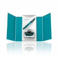 Pelikan - Classic M205 Apatite Fountain Pen Set Extra Fine Nib 2pce