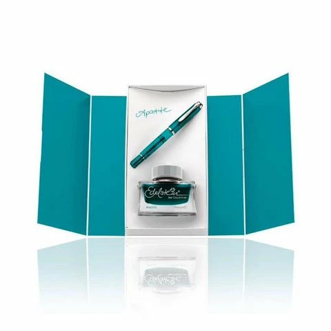Pelikan - Classic M205 Apatite Fountain Pen Set Fine Nib 2pce 3 Pelikan - Classic M205 Apatite Fountain Pen Set Fine Nib 2pce