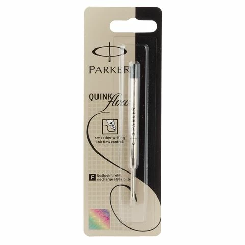 Parker - QuinkFlow Fine Ballpoint Pen Refill Black 3 Parker - QuinkFlow Fine Ballpoint Pen Refill Black