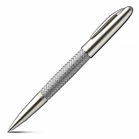 Porsche Design - TecFlex Steel & Black Rollerball Pen 3 Porsche Design - TecFlex Steel & Black Rollerball Pen