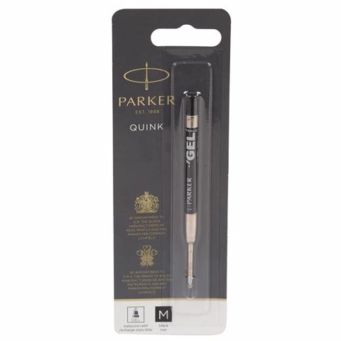 Parker - Gel Medium Ballpoint Pen Refill Black 3 Parker - Gel Medium Ballpoint Pen Refill Black