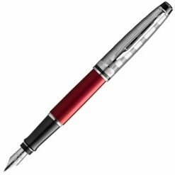 Waterman - Expert 3 Deluxe Dark Red Chrome Trim Fountain Pen