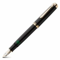 Pelikan - 800 Black & Gold Medium Nib Fountain Pen