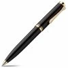 Pelikan - 600 Black Ballpoint Pen With Gold Trim -Pens and Writing shop 537176 Large