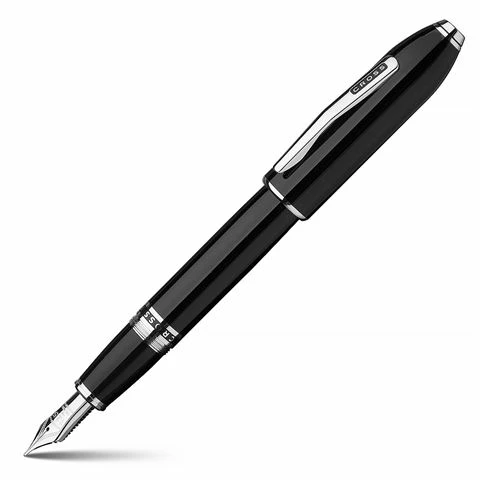 Cross - Peerless 125 Black Lacquer & Platinum Fountain Pen 3 Cross - Peerless 125 Black Lacquer & Platinum Fountain Pen