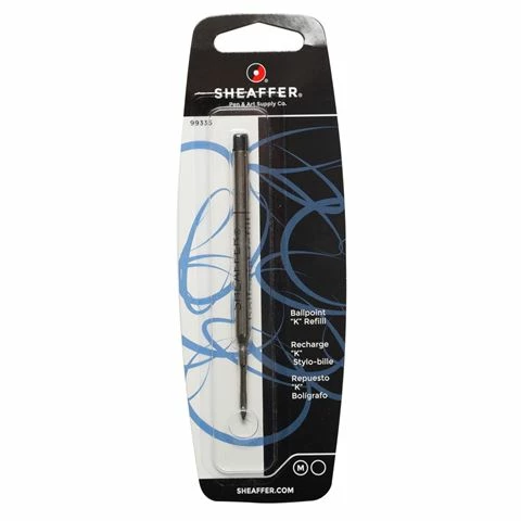 Sheaffer - Medium Black K Ballpoint Pen Refill 3 Sheaffer - Medium Black K Ballpoint Pen Refill
