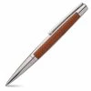 Dupont - Defi Ballpoint Pen Brown Leather & Palladium -Pens and Writing shop 563538 Large