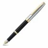 Sheaffer - Sagaris Black Barrel Chrome Cap Fountain Pen