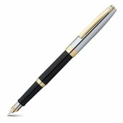 Sheaffer - Sagaris Black Barrel Chrome Cap Fountain Pen