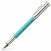 Faber-Castell - Guilloche Fountain Pen Turquoise -Pens and Writing shop 572284 Large