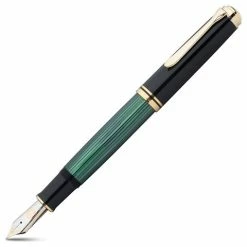 Pelikan - 1000 Fountain Pen Fine Nib Black & Green