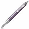 Parker - IM Premium Dark Violet Chrome Trim Ballpoint Pen -Pens and Writing shop 576888 Large