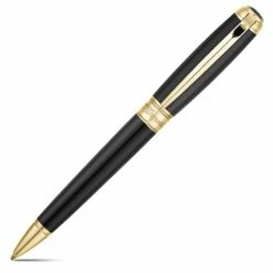 Dupont - Line D Ballpoint Pen Black & Gold