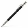 Faber-Castell - Anello Black & Platinum Plated Ballpoint Pen -Pens and Writing shop 584595 Large