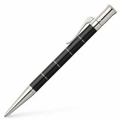 Faber-Castell - Anello Black & Platinum Plated Ballpoint Pen
