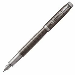 Parker - IM Premium Dark Espresso Chiselled CT Fountain Pen