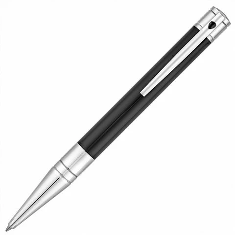 Dupont - D-Initial Black Chrome Trim Ballpoint Pen 3 Dupont - D-Initial Black Chrome Trim Ballpoint Pen