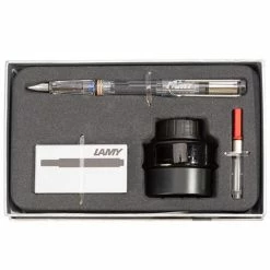 Lamy - Safari Fountain Pen Black Ink Gift Pack Transparent
