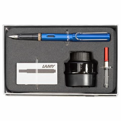 Lamy - AL-Star Black Ink Fountain Pen Gift Pack Ocean Blue 3 Lamy - AL-Star Black Ink Fountain Pen Gift Pack Ocean Blue
