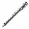 Lamy - Logo Stainless Steel & Black Fountain Pen Medium Nib -Pens and Writing shop 594810 Large