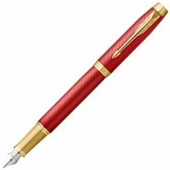 Parker - IM Premium Red Gold Trim Fountain Pen