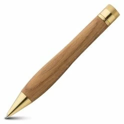 E+M Holzprodukte E+M - Bow Light Oak Brass Ballpoint Pen