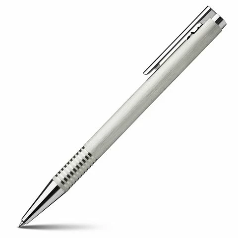 Lamy - Logo Ballpoint Pen Brushed Stainless Steel 3 Lamy - Logo Ballpoint Pen Brushed Stainless Steel