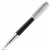 Dupont - Line D Black Lacquer Diamond Peaks Fountain Pen