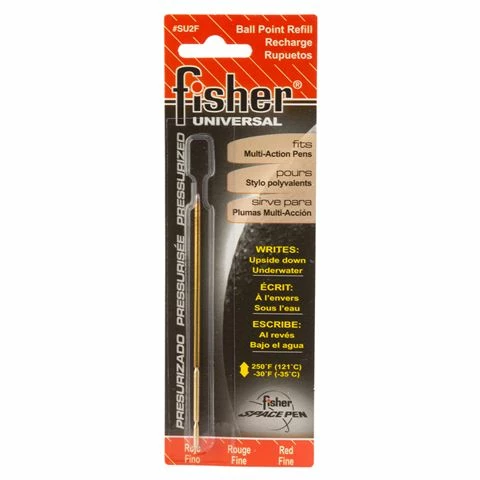 Fisher - Fine Universal Ballpoint Refill Red 3 Fisher - Fine Universal Ballpoint Refill Red