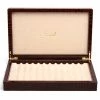 Renzo Romagnoli Renzo - Crocodile Print Leather Box For Twelve Pens Brown -Pens and Writing shop 950144 Large