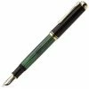 Pelikan - 800 Black & Green Fountain Pen With Medium Nib -Pens and Writing shop 956059 Large