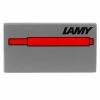 Lamy - T10 Ink Cartridge Red Set 5pce -Pens and Writing shop 958642 Large